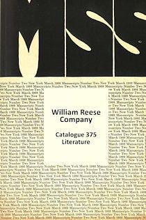 Catalog 375 - Literature Including Recent Acquisitions 