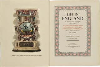 Item #WRCAM21502 LIFE IN ENGLAND IN AQUATINT AND LITHOGRAPHY 1770 - 1860...A BIBLIOGRAPHICAL...