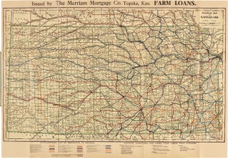 Item #WRCAM29142 RAILROAD MAP OF KANSAS - 1909. Kansas