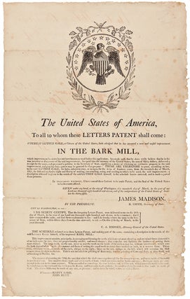 Item #WRCAM34468 THE UNITED STATES OF AMERICA, TO ALL TO WHOM THESE LETTERS PATENT SHALL COME:...