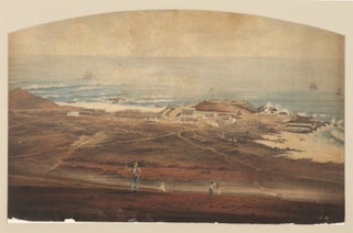 Item #WRCAM39588 [WATERCOLOR VIEW OF COASTAL FORT, PROBABLY ASCENSION ISLAND]. Ascension Island
