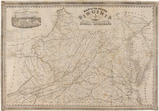 Item #WRCAM46982A MAP OF THE STATE OF VIRGINIA CONTAINING THE COUNTIES, PRINCIPAL TOWNS,...