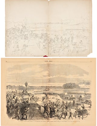 Item #WRCAM48438 BATTLE OF CORINTH. OCT. 1862 [manuscript caption title]. Civil War, Alexander?...