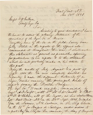 Item #WRCAM49218 [AUTOGRAPH LETTER, SIGNED, FROM GEORGE McCLELLAN TO CAPT. GEORGE WASHINGTON...