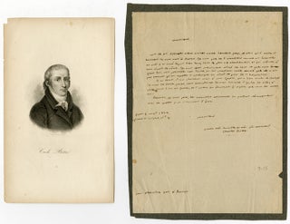 Item #WRCAM52301 [AUTOGRAPH LETTER, SIGNED, IN FRENCH, FROM CHARLES BOTTA TO HIS TRANSLATOR,...