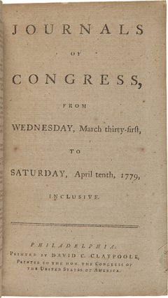 Item #WRCAM55208 [COMPLETE SET OF THE MONTHLY AND WEEKLY ISSUES OF THE JOURNALS OF CONGRESS FOR...