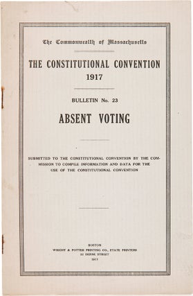 Item #WRCAM56120 [COLLECTION OF RESEARCH MATERIAL RELATING TO THE HISTORY OF VOTING IN THE UNITED...