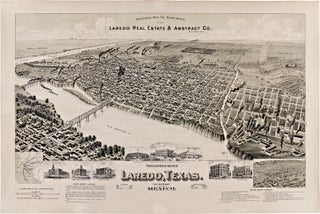Item #WRCAM56375 PERSPECTIVE MAP OF THE CITY OF LAREDO, TEXAS. THE GATEWAY TO AND FROM MEXICO....