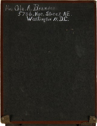[ANNOTATED VERNACULAR PHOTOGRAPH ALBUM KEPT BY AN AFRICAN-AMERICAN WOMAN FROM WASHINGTON, D.C., DOCUMENTING HER FAMILY MEMBERS, ESPECIALLY HER MILITARY BROTHERS WHO SERVED IN WORLD WAR II].