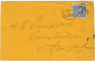 [AUTOGRAPH LETTER, SIGNED, FROM SUSAN B. ANTHONY TO A.H. COMSTOCK, WRITTEN ON THE LETTERHEAD OF The Revolution NEWSPAPER, DISCUSSING A POTENTIAL SPEAKING ENGAGEMENT].