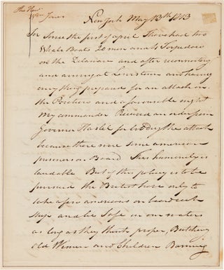 Item #WRCAM57476 [AUTOGRAPH LETTER, SIGNED, FROM STEAMBOAT INVENTOR ROBERT FULTON, URGING...