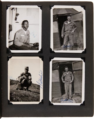 Item #WRCAM57626 [VERNACULAR PHOTOGRAPH ALBUM OF AN AFRICAN- AMERICAN UNITED STATES ARMY SOLDIER...