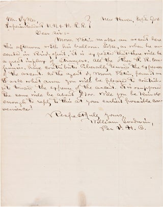 Item #WRCAM57658 [AUTOGRAPH LETTER, SIGNED, FROM WILLIAM GOODWIN REQUESTING DONATIONS FROM THE...