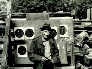 Item #WRCLIT44046 ORIGINAL PHOTOGRAPHIC PORTRAIT OF WILLIAM BURROUGHS, INSCRIBED BY THE...