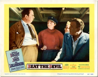 Item #WRCLIT67218 Original color studio lobby card for BEAT THE DEVIL. Truman Capote, John...