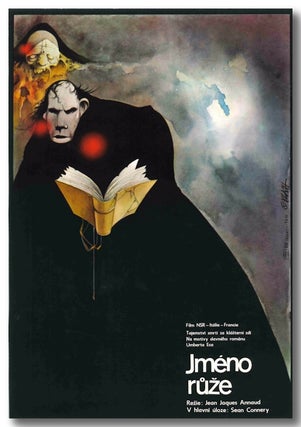 Item #WRCLIT70074 [Original Czechoslovakian Theatrical Poster for:] JMÉNO RUZE [THE NAME OF THE...