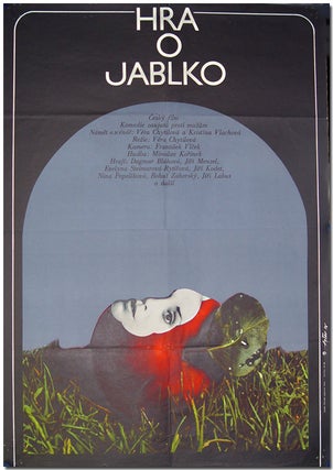 Item #WRCLIT70398 [Original Czechoslovakian Poster for:] HRA O JABLKO [THE APPLE GAME]. Jaroslav...