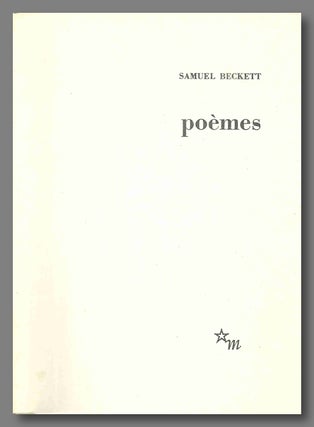 Item #WRCLIT71616 POÈMES. Samuel Beckett