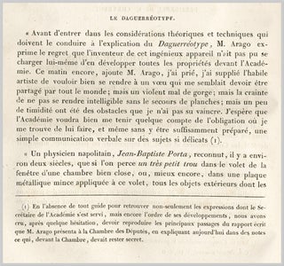 Item #WRCLIT72379 "... Le Daguerréotype," contained in COMPTES RENDUS HEBDOMADAIRES DES SÉANCES...