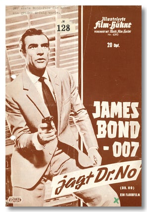 Item #WRCLIT79695 JAMES BOND - 007 JAGT DR. NO [wrapper title]. Ian Fleming, sourcework