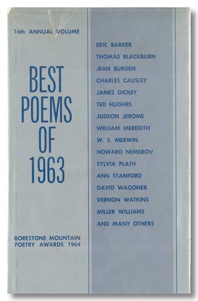 Item #WRCLIT81540 BEST POEMS OF 1963 BORESTONE MOUNTAIN POETRY AWARDS 1964. Anthology