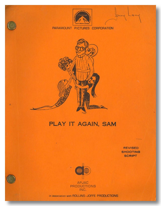 Item #WRCLIT82971 "PLAY IT AGAIN, SAM" SCREENPLAY BY ... BASED ON A PLAY BY. sourcework, screenwriter.