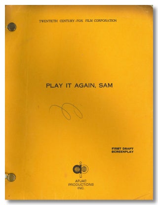 Item #WRCLIT83345 "PLAY IT AGAIN, SAM" SCREENPLAY BY ... BASED ON A PLAY BY. Woody Allen, Charles...