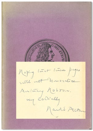 Item #WRCLIT85436 THE LAST OF THE MEDICI ... WITH INTRODUCTION BY NORMAN DOUGLAS. Harold Acton,...
