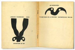 Item #WRCLIT88497 KILOMETRAGE DE LA PEINTURE CONTEMPORAINE 1908 - 1930. Hans Arp, Jan Brzekowski