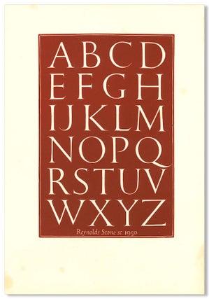 Original Wood Engraved Alphabet